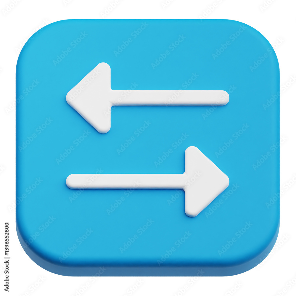 Fototapete app user interface 3d icon isolated on the transparent background