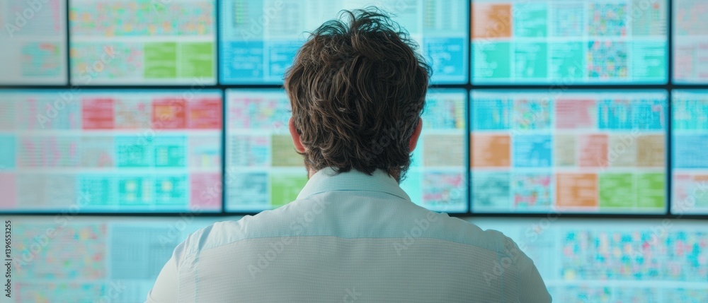 Aufkleber Data-Driven Insight Visualization Adaptive Marketing Analytics for Gen Z Professionals with Immersive Multi-Screen Performance Intelligence