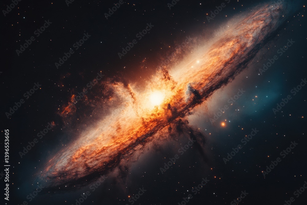 Poster quantum cosmos immersive 8k galactic visualization of explosive celestial dynamics - next-gen scient