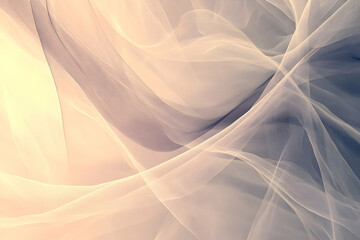 Fototapeta premium A delicate, flowing, and ethereal display of sheer fabric.