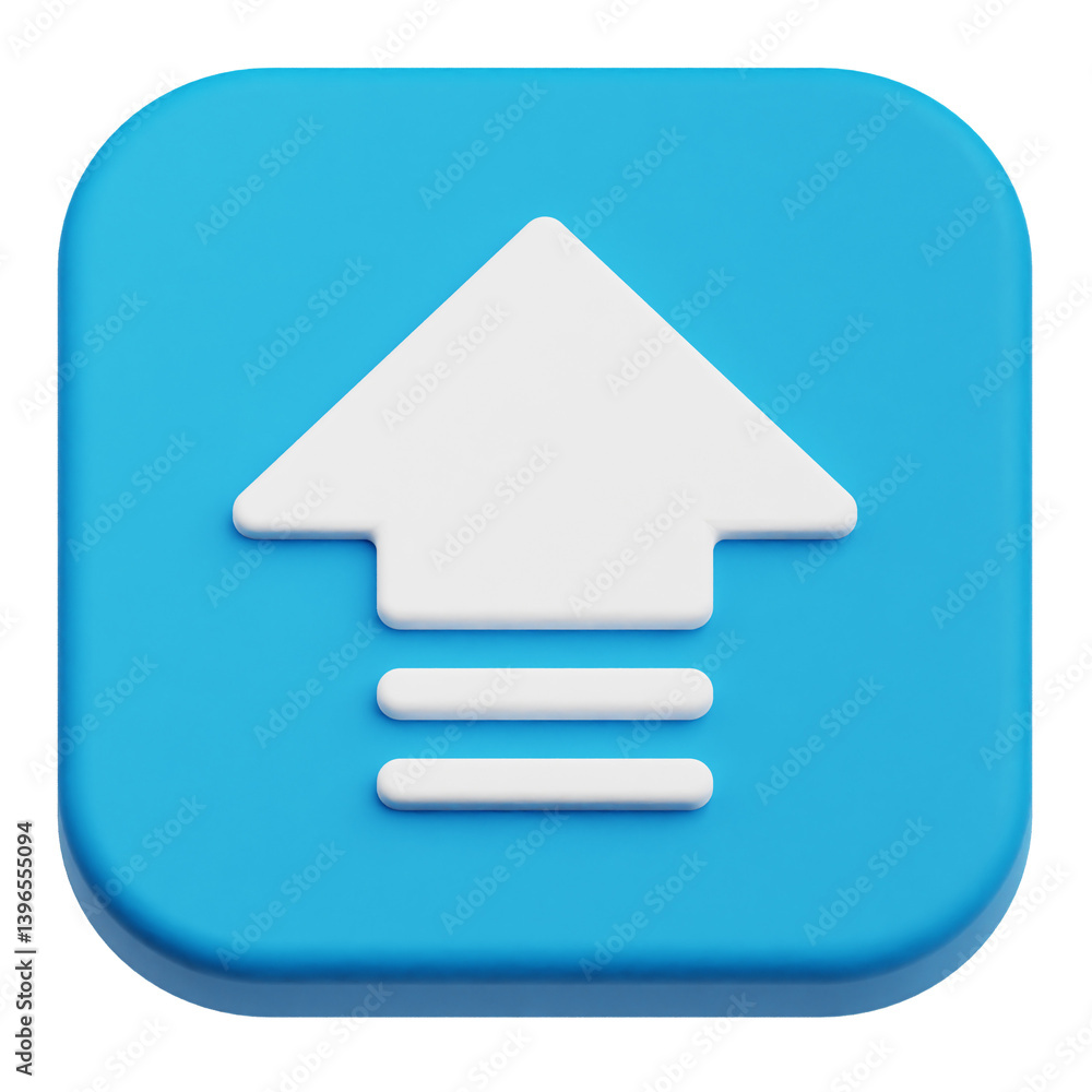 Fototapete app user interface 3d icon isolated on the transparent background