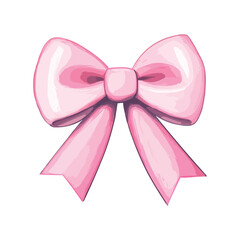 Pink bow illustration
