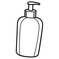 set of cosmetic bottles