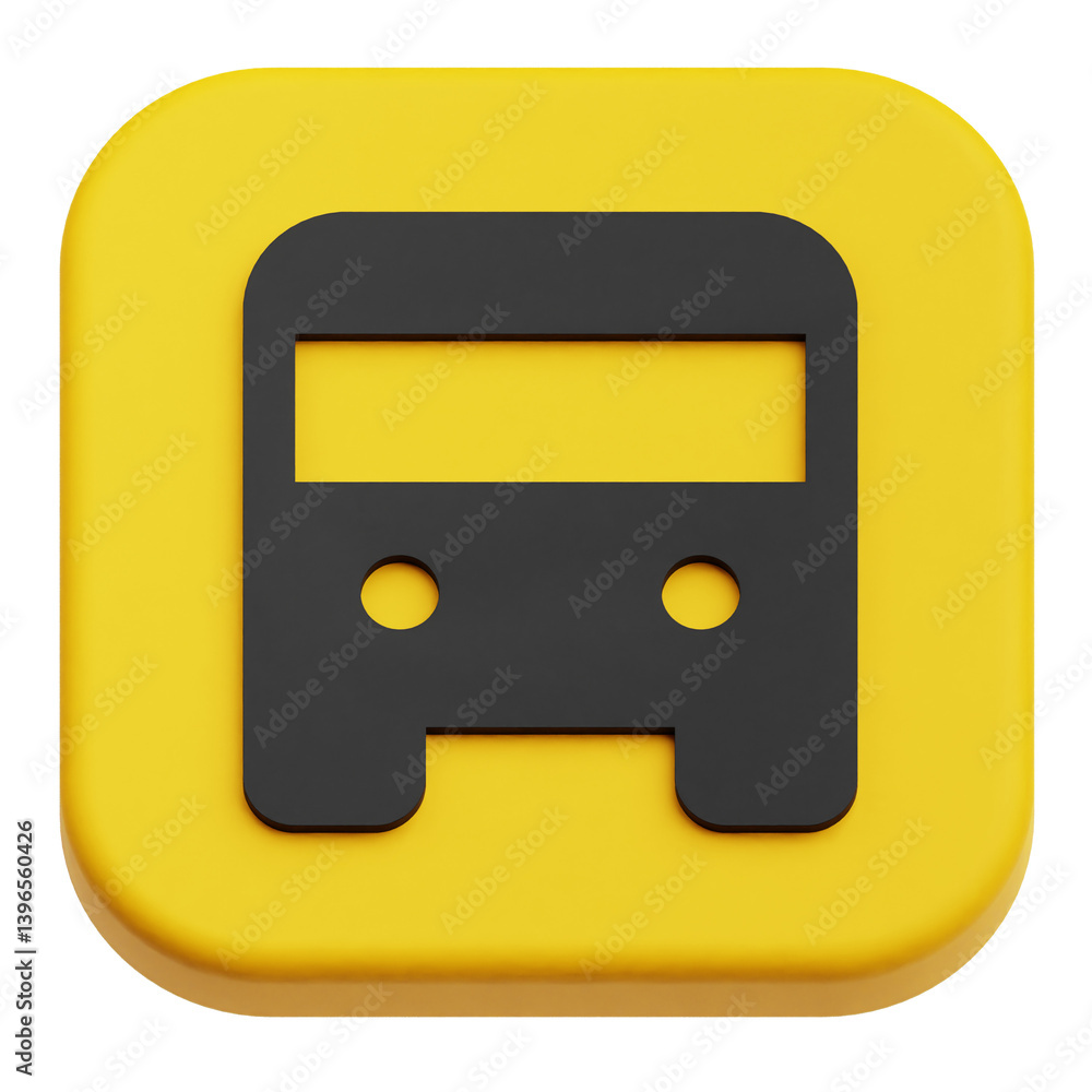 Poster app user interface 3d icon isolated on the transparent background
