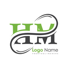 initial monogram logo with letter style design