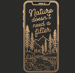 Nature T Shirt Design