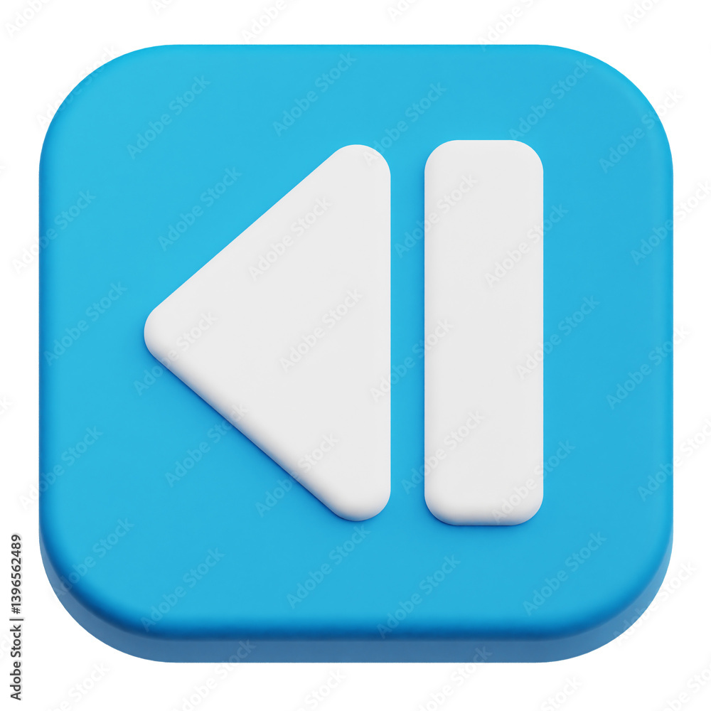 Fototapete app user interface 3d icon isolated on the transparent background
