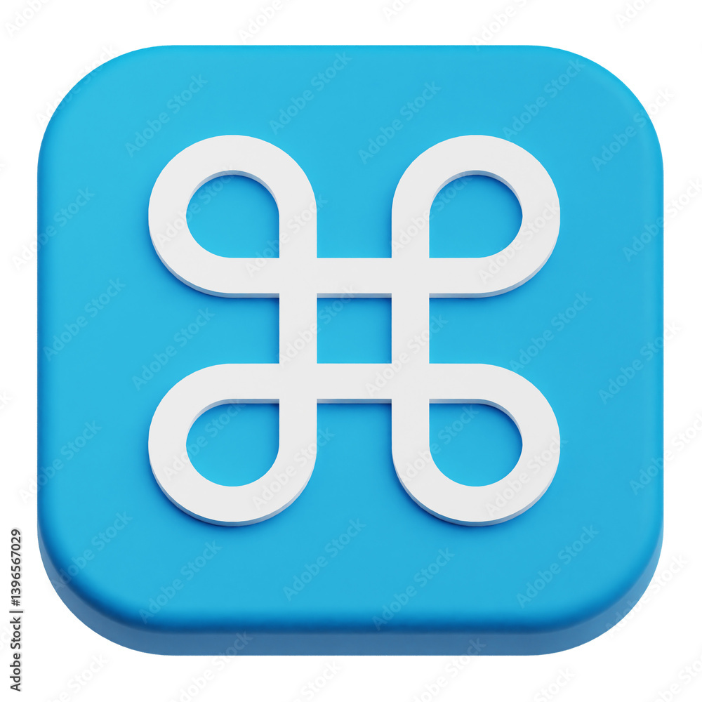 Poster app user interface 3d icon isolated on the transparent background