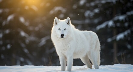 Obraz premium Wolf of the Frozen Wilds – Legendary Beast in the Snow