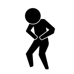 お腹を壊した人・腹痛・病気・食中毒のピクトグラム