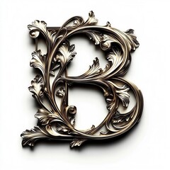 golden font letter.