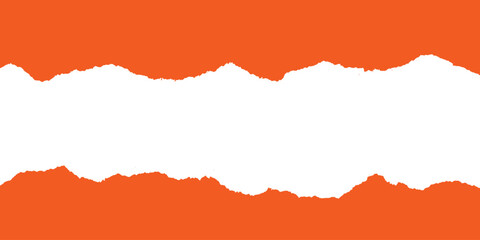 Abstract torn paper orange color ripped paper background poster banner, design vector file