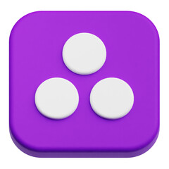 app user interface 3d icon isolated on the transparent background