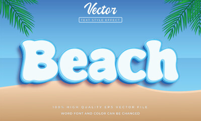 Beach text style effect