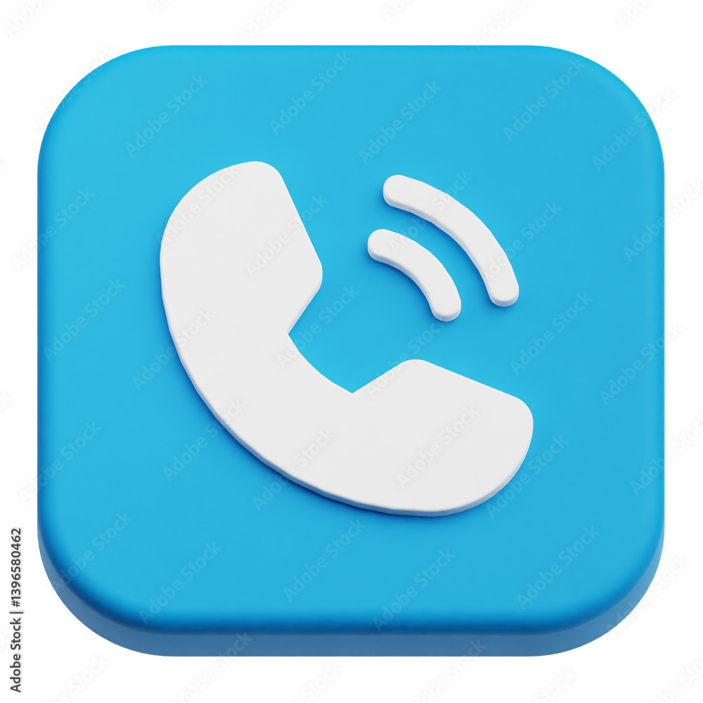 Poster app user interface 3d icon isolated on the transparent background