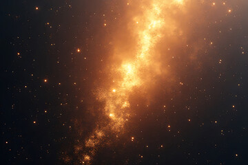 Obraz premium Cosmic explosion in the cosmos interstellar space astrophotography starfield wide angle nebula