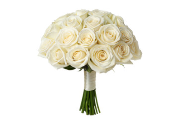Bridal Bouquet of White Roses