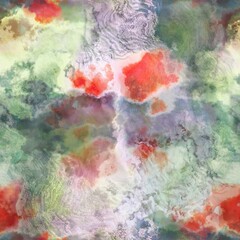 Obraz premium Multicolour space dyed marble seamless art texture background. Vivid mottled marl effect ombre home decor design. For tie dye and surface fashion all over backdrops.