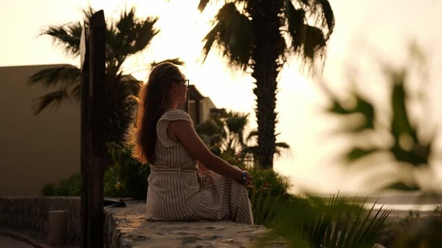 Serene Sunset Reflection captures tranquil moments, inviting viewers to immerse in the breathtaking atmosphere and beauty of a coastal landscape bathed in evening sunlight