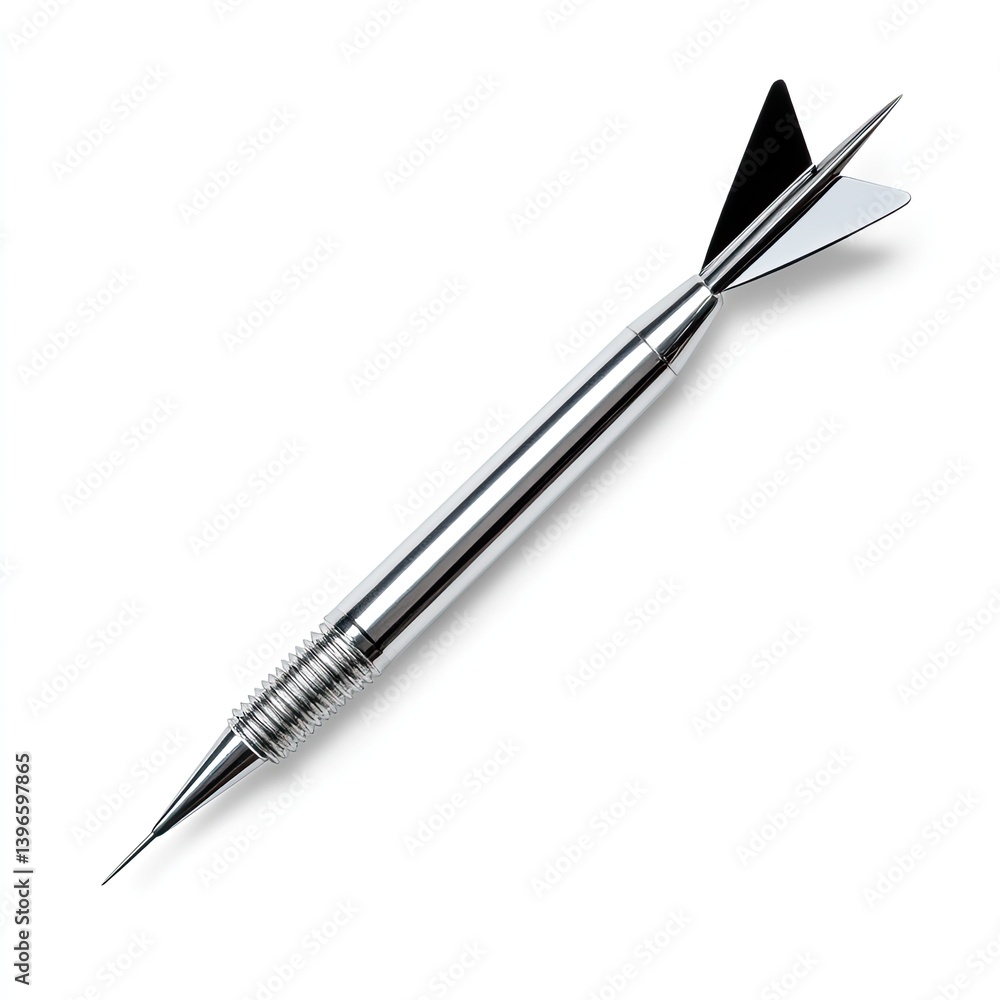 Poster precision dart arrow with metal tip sports event indoor game focused environment close-up view