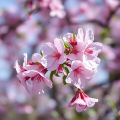 Obraz premium pink cherry blossom