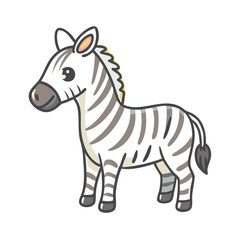 zebra icon, zebra vector illustration-simple illustration of zebra, perfect for zebra logos and icons