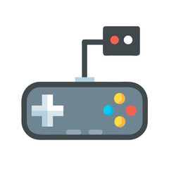 Game Controller Representing Interactive Entertainment Icon Design