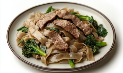 Delicious Beef and Broccoli Noodles, Asian Cuisine, Food Photography, Restaurant Menu
