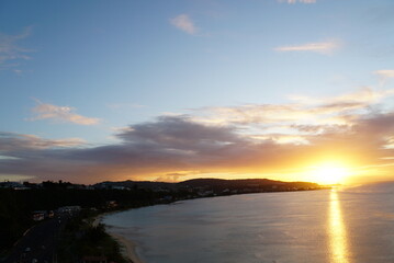 Obraz premium Beautiful Sunset in Guam - Tumon Bay