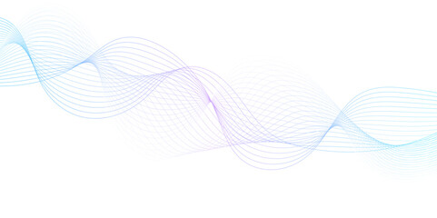 blue purple wave curve lines banner background .Digital frequency track equalizer. Stylized line art background. modern soft luxury texture with smooth and clean vector subtle background illustration
