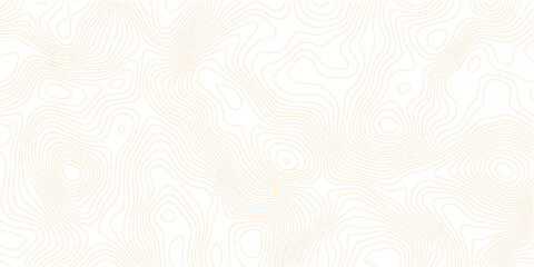Abstract gold topographic lines on a green background. Golden line waves topographical design. Geographic mountain contours Vector Illustration.