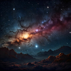 Naklejka premium starry night sky