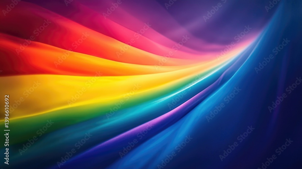 Aufkleber abstract colorful wave background with fluid motion and smooth texture
