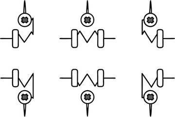 voltpulse core cloister line art cyber power flow luminous network