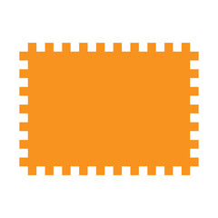 Postal Stamp Vector Flat Icon Design