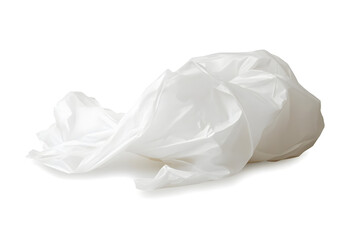 White Fabric Drapes, Softly Flows