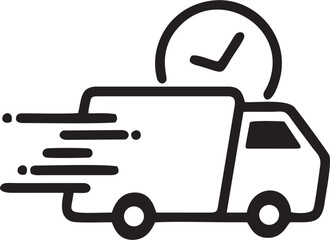 Obraz premium delivery truck icon