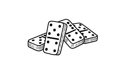 Hand-Drawn Dominoes: An Illustration of Strategic Game and Probability