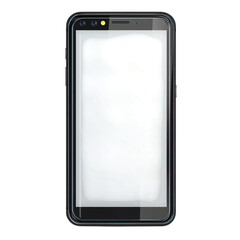 blank smart phone isolated on transparent background png
