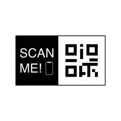 Obraz premium QR code mobile phone