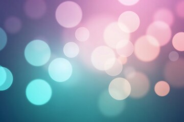 Obraz premium Soft pastel bokeh lights background for graphic design and digital art projects with blurred circles effect