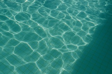Obraz premium Sunlit Pool Water with Ripples