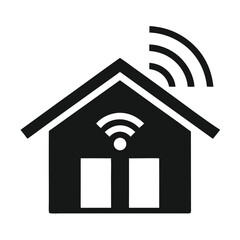 Minimalist Home with WiFi Vector