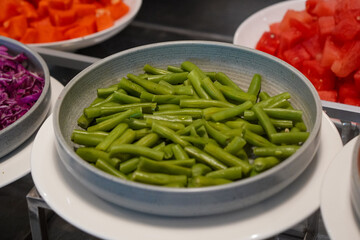 Indonesian salad, captured on April 8, 2025. A fresh mix of vegetables and traditional ingredients, served with rich peanut sauce for a flavorful and healthy dish