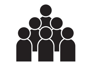 シンプルなモノクロの人物アイコン