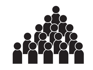 シンプルなモノクロの人物アイコン