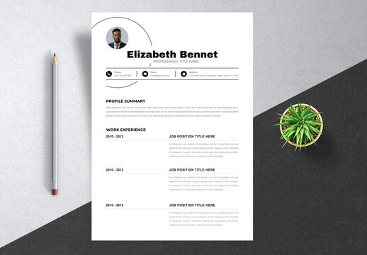 Job Application Resume Template