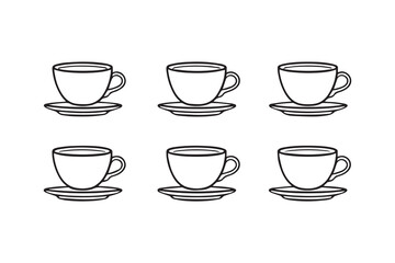 Coffee Cup line art illustration