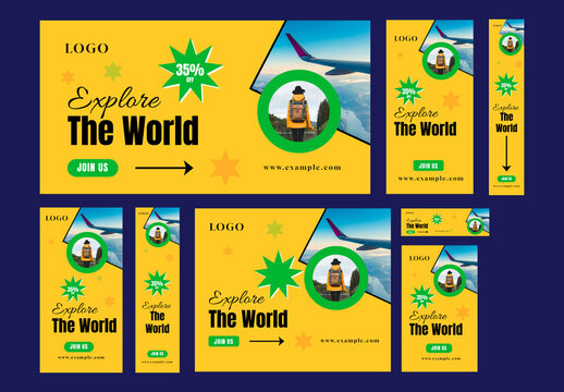 Travel Web Banner Template