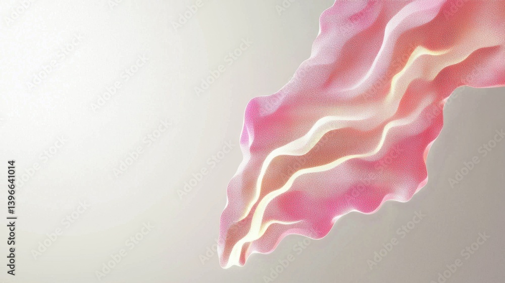 Poster abstract pink waves forming a textured background design element